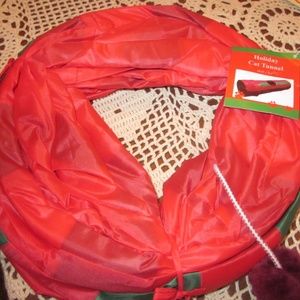 HOLIDAY *CAT TUNNEL* RED & GREEN~CAT TOY